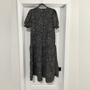 Amazon Black & White Polka Dot Midi Dress